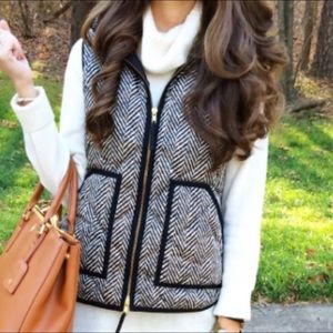 NWOT J.Crew Herringbone Vest